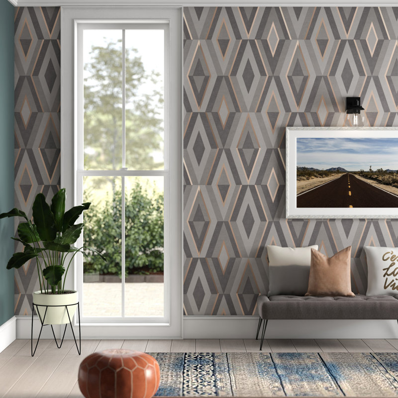 Mercury Row® Clinard Geometric Wallpaper & Reviews Wayfair